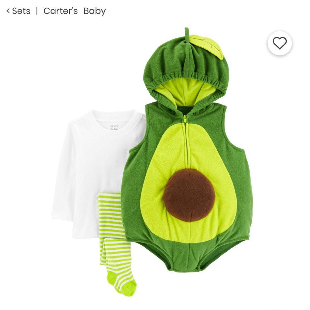 Avocado baby costume size 6 months
